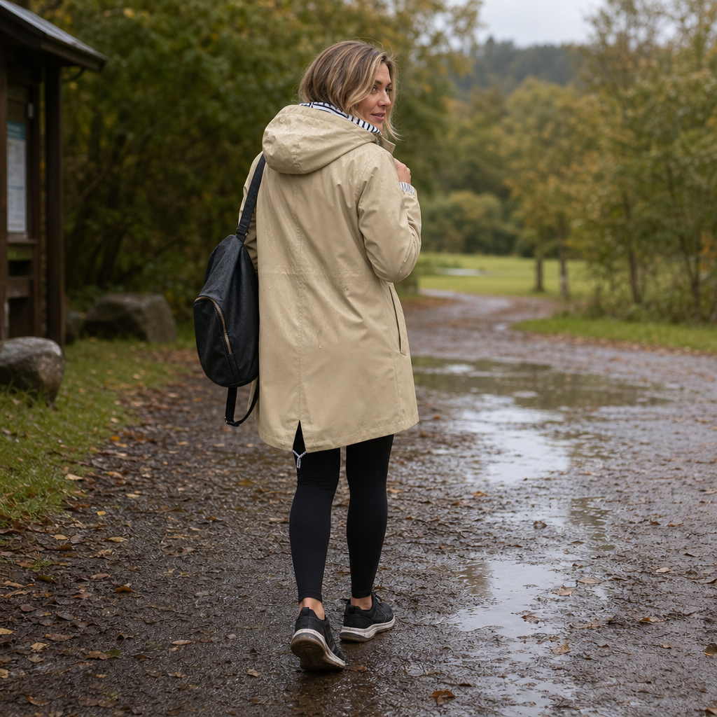 Rainfell Hooded Rain Jacket - Women's Packable Raincoat