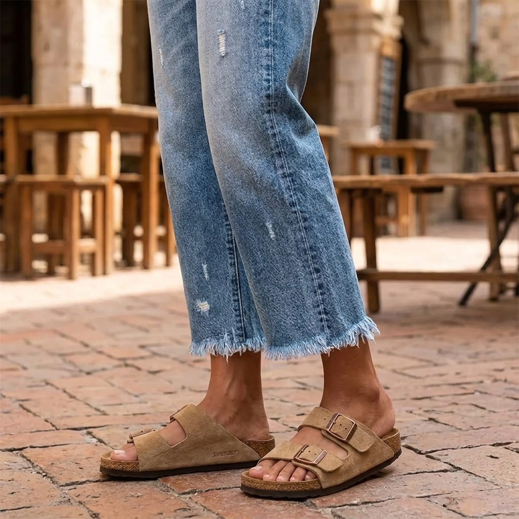 Vivara Fringed Cropped Jeans - Women's Straight Leg Jeans