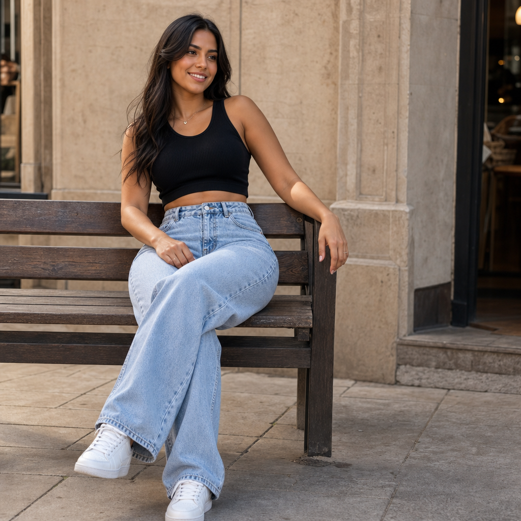 Vela Straight Jeans - High Rise Relaxed Women's Jeans