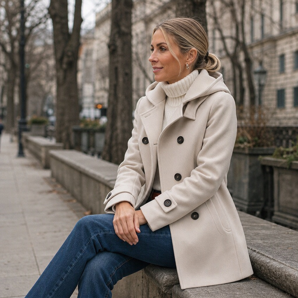 Mayfield Hooded Peacoat - Women's Double Breasted Coat
