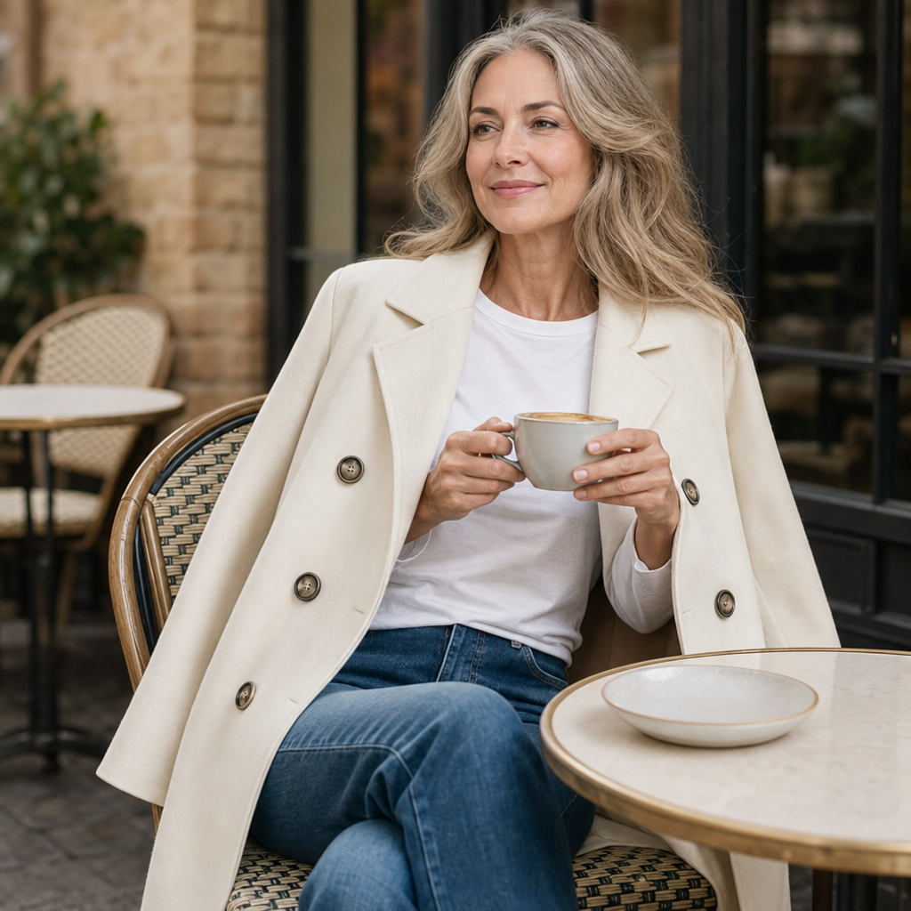 Wearbella Double-Breasted Coat - Women's Longline Work Coat
