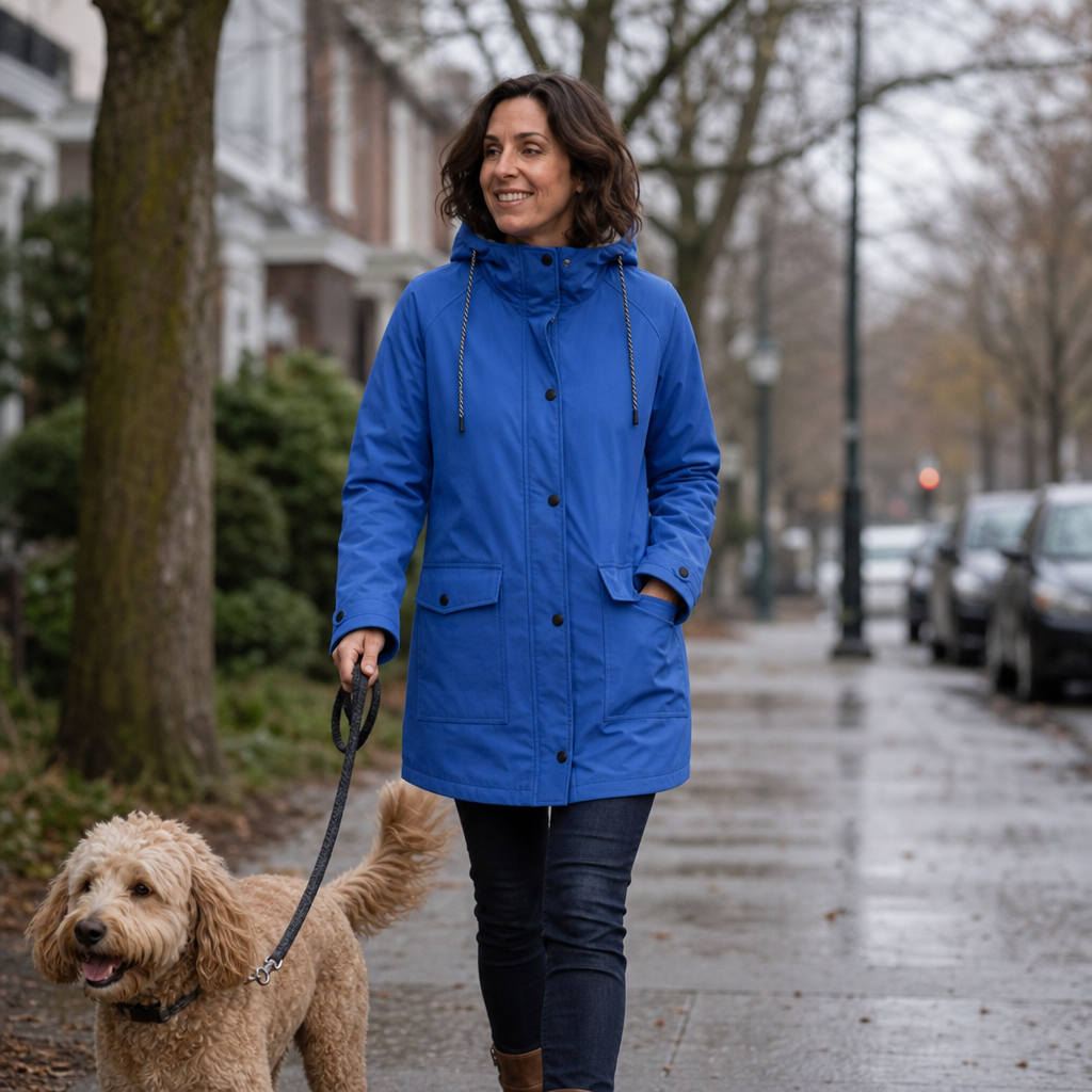 Windloft Plush-Lined Jacket - Hooded Women's Rain Coat