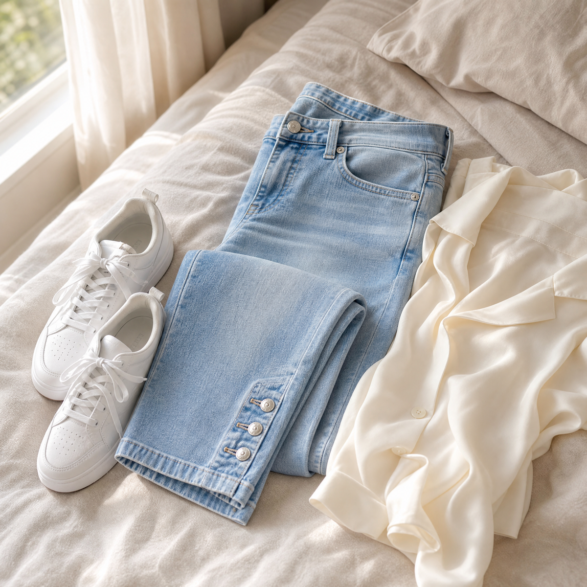Velora Capri Jeans - High Waist Women's Cropped Jeans