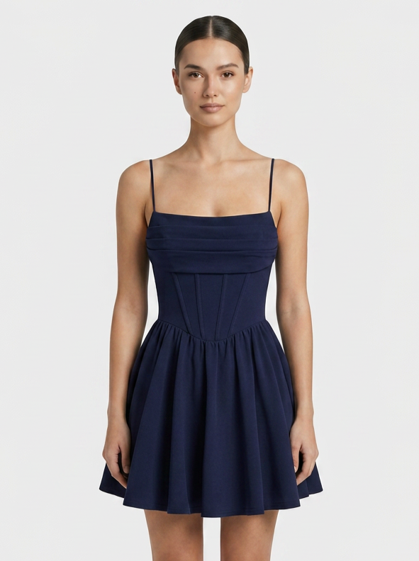 Beatrix Corset Dress - Women's Skater Mini Dress