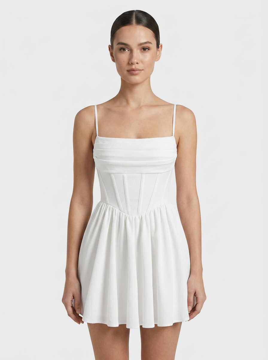 Beatrix Corset Dress - Women's Skater Mini Dress