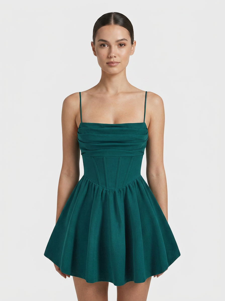 Beatrix Corset Dress - Women's Skater Mini Dress