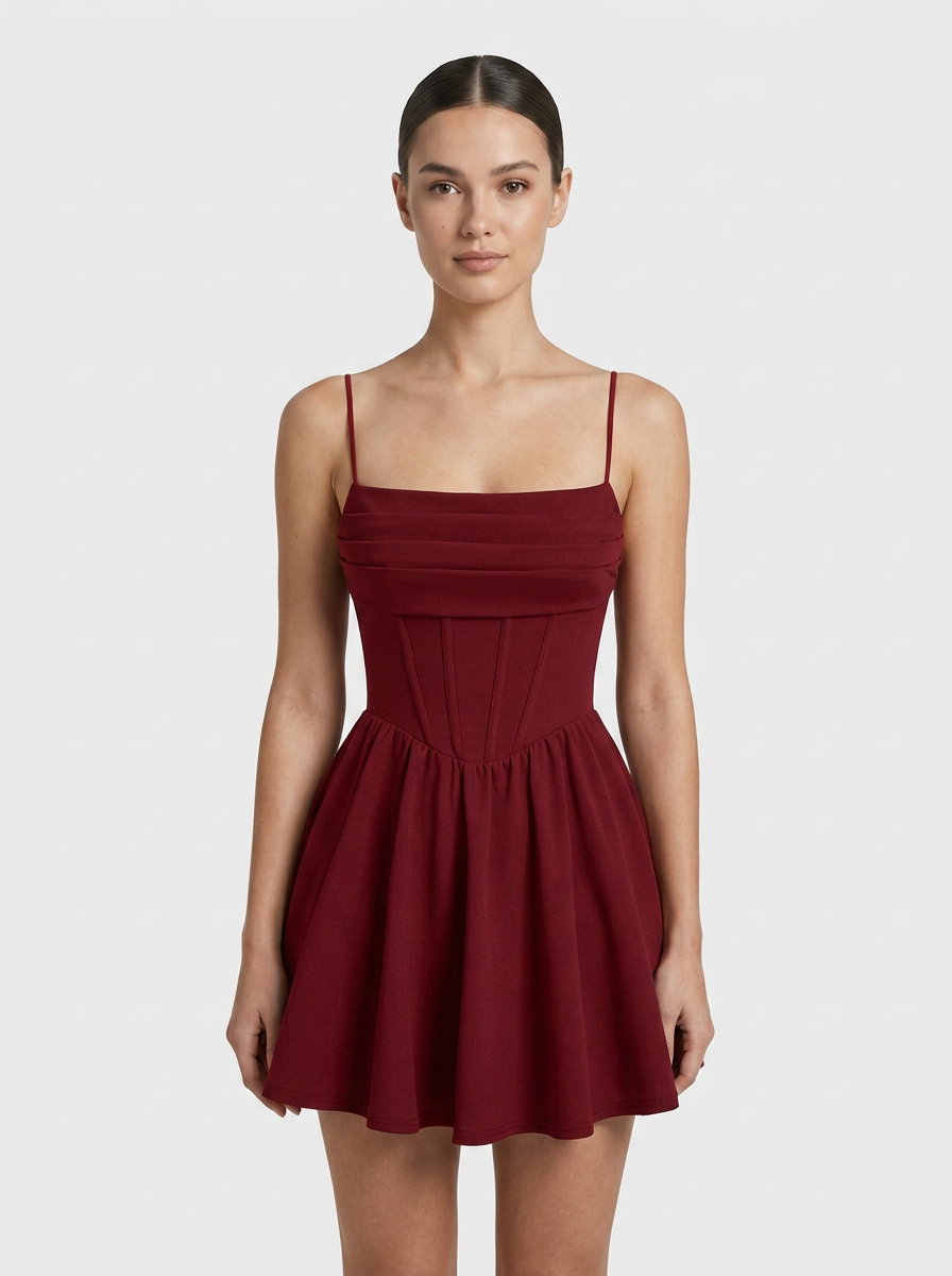 Beatrix Corset Dress - Women's Skater Mini Dress