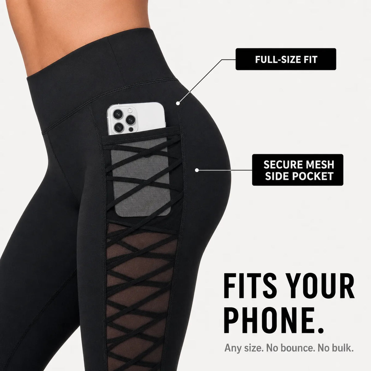 Flexora Capri Leggings - Mesh Side Women's Gym Leggings