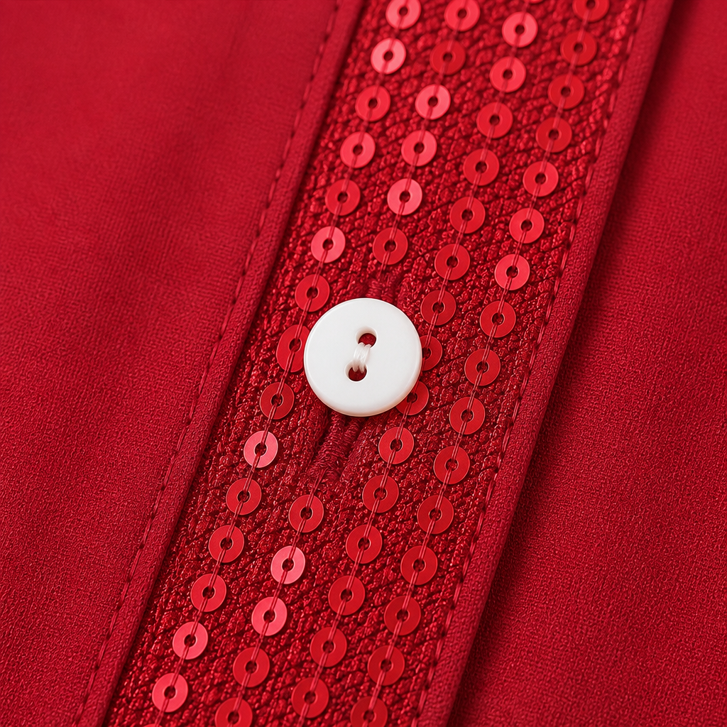 Duskglint Sequin Shirt - Women's Button-Down Top