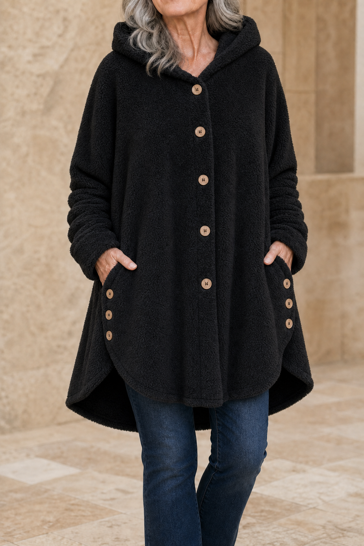 Fenwick Fleece-Look Shirt Jacket - Women's Button-Front