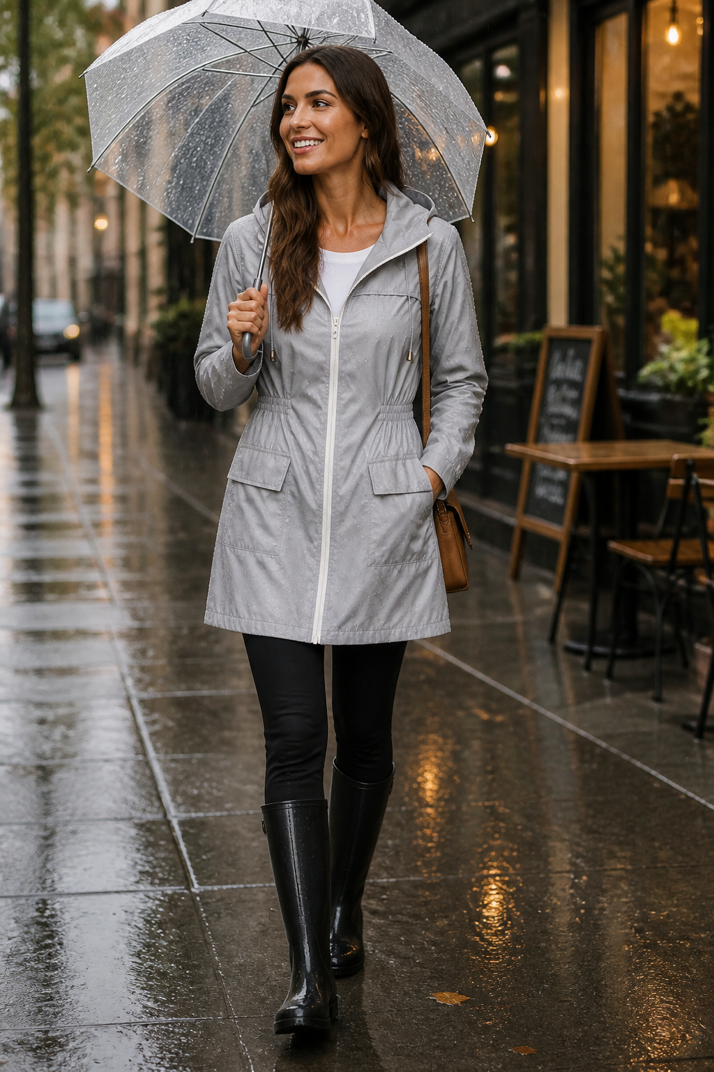 Rainelle Rain Jacket - Fitted Water-Resistant Women's Coat