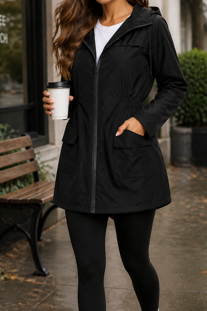 Rainelle Rain Jacket - Fitted Water-Resistant Women's Coat