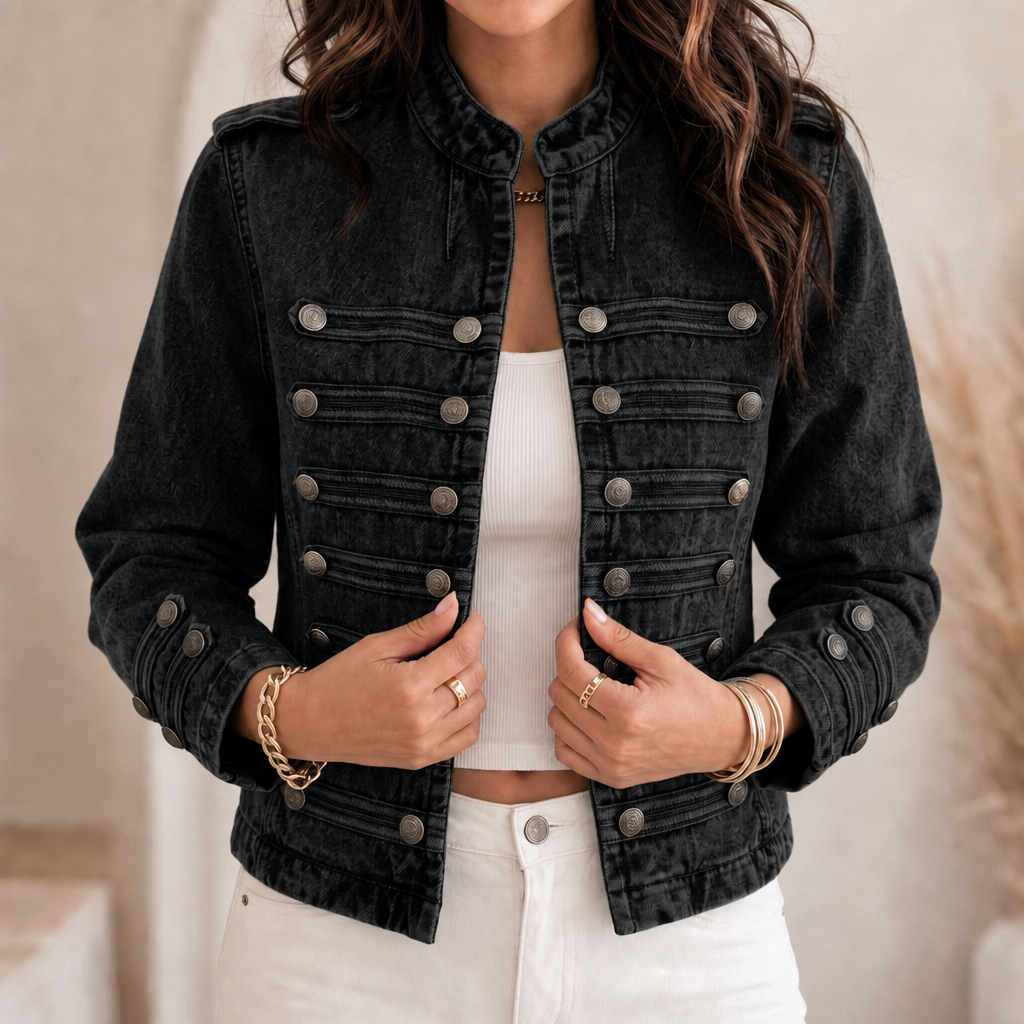 Fielden Military Collar Jacket - Women's Cropped Jacket