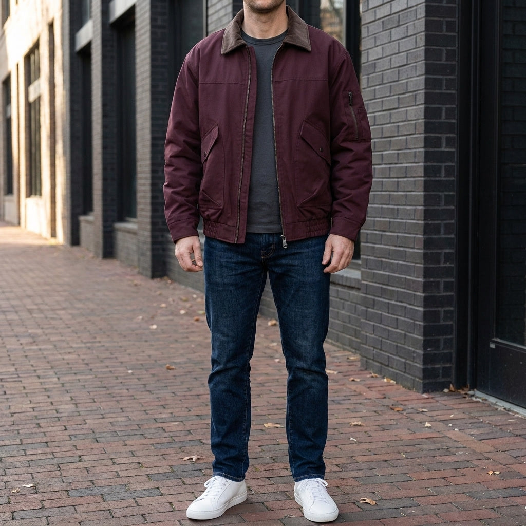 Fletcher Workwear Jacket - Men's Zip Front Jacket