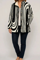 Black Geometric Print