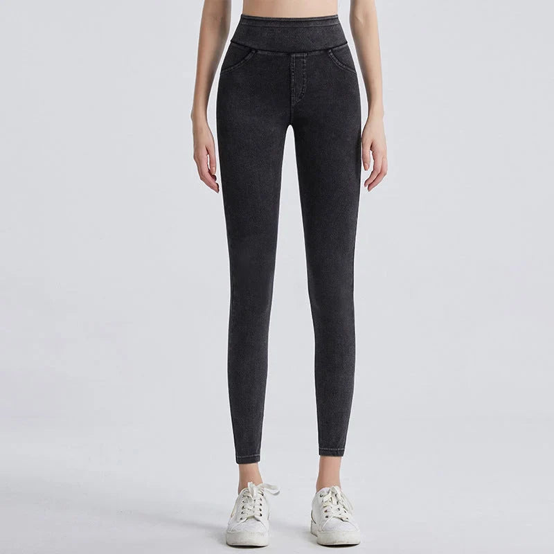 Slimwaist Tapered Jeans - High Rise Stretch Women's Jeans