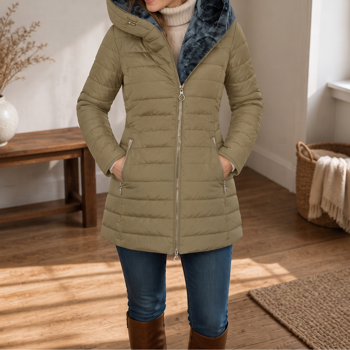 Wintervale Plush-Lined Puffer - Women's Hooded Longline