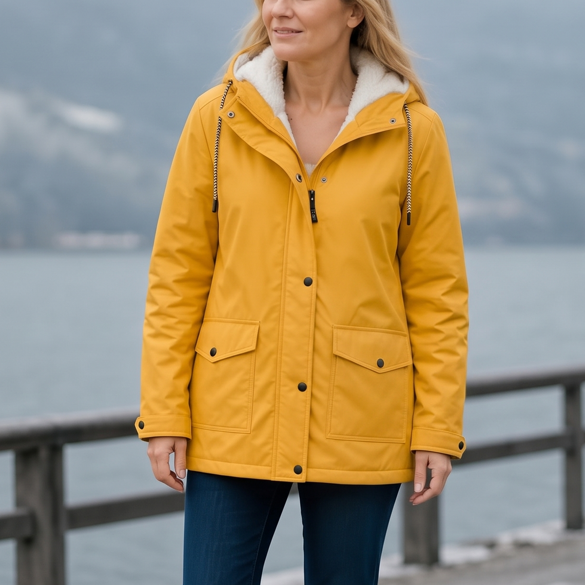 Windloft Windproof Hooded Jacket - Women's Fleece-Lined