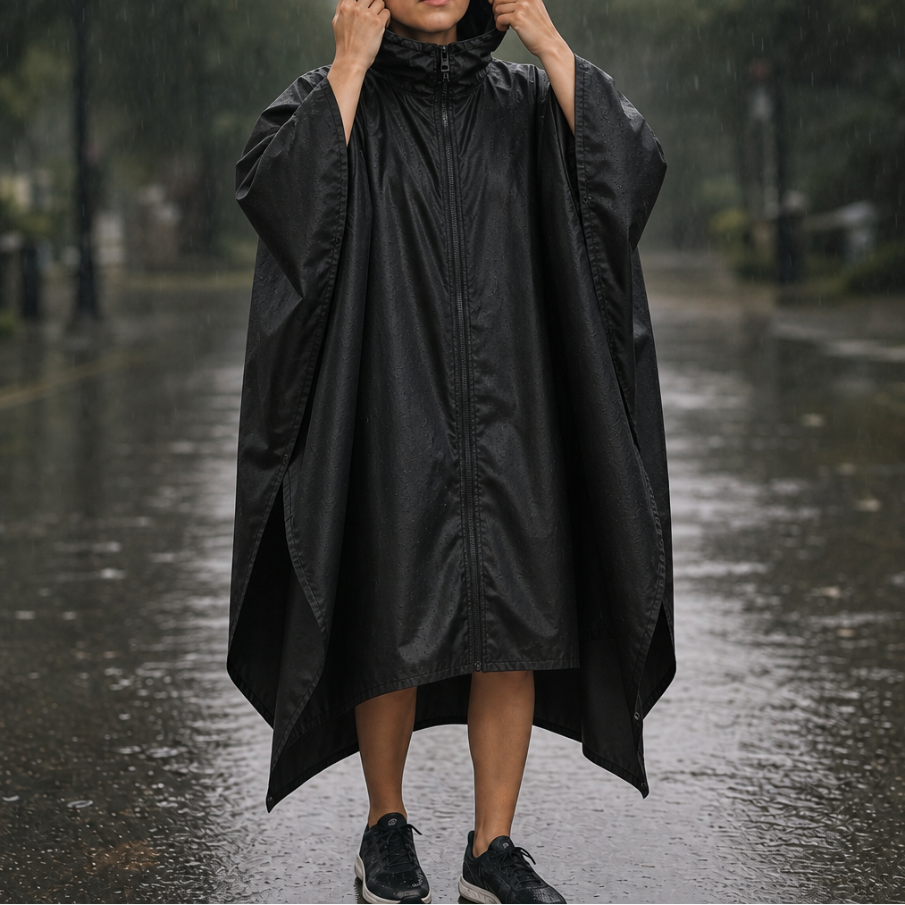 Zipdri Packable Rain Poncho - Women's Full-Zip Hooded