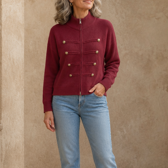 Zipelle Two-Way Zip Cardigan - Women's Sweater Jacket