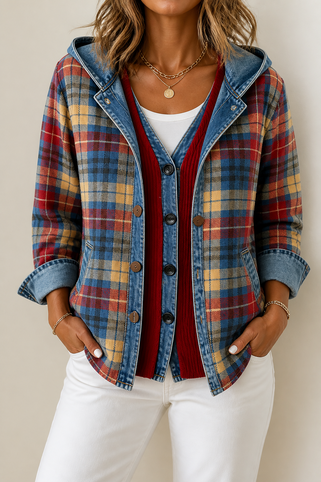 Havelyn Hooded Knit Cardigan - Women's Floral Rib Jacket