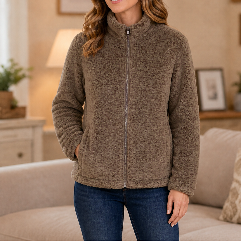 Velora Fleece Jacket - Women's Stand Collar Zip Fleece