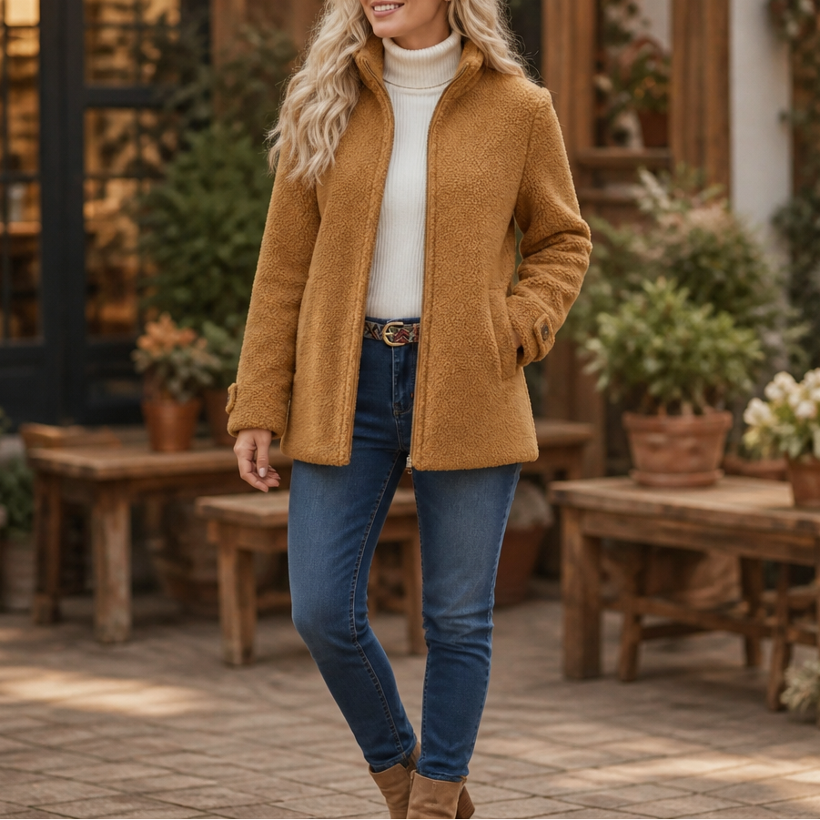 Wrapfield Stand Collar Zip Jacket - Women's Fleece Jacket