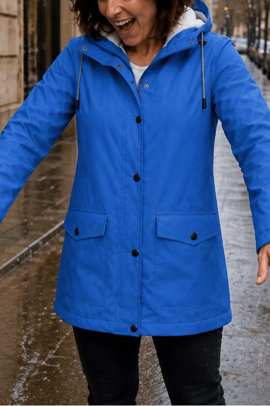 Windloft Plush-Lined Jacket - Hooded Women's Rain Coat
