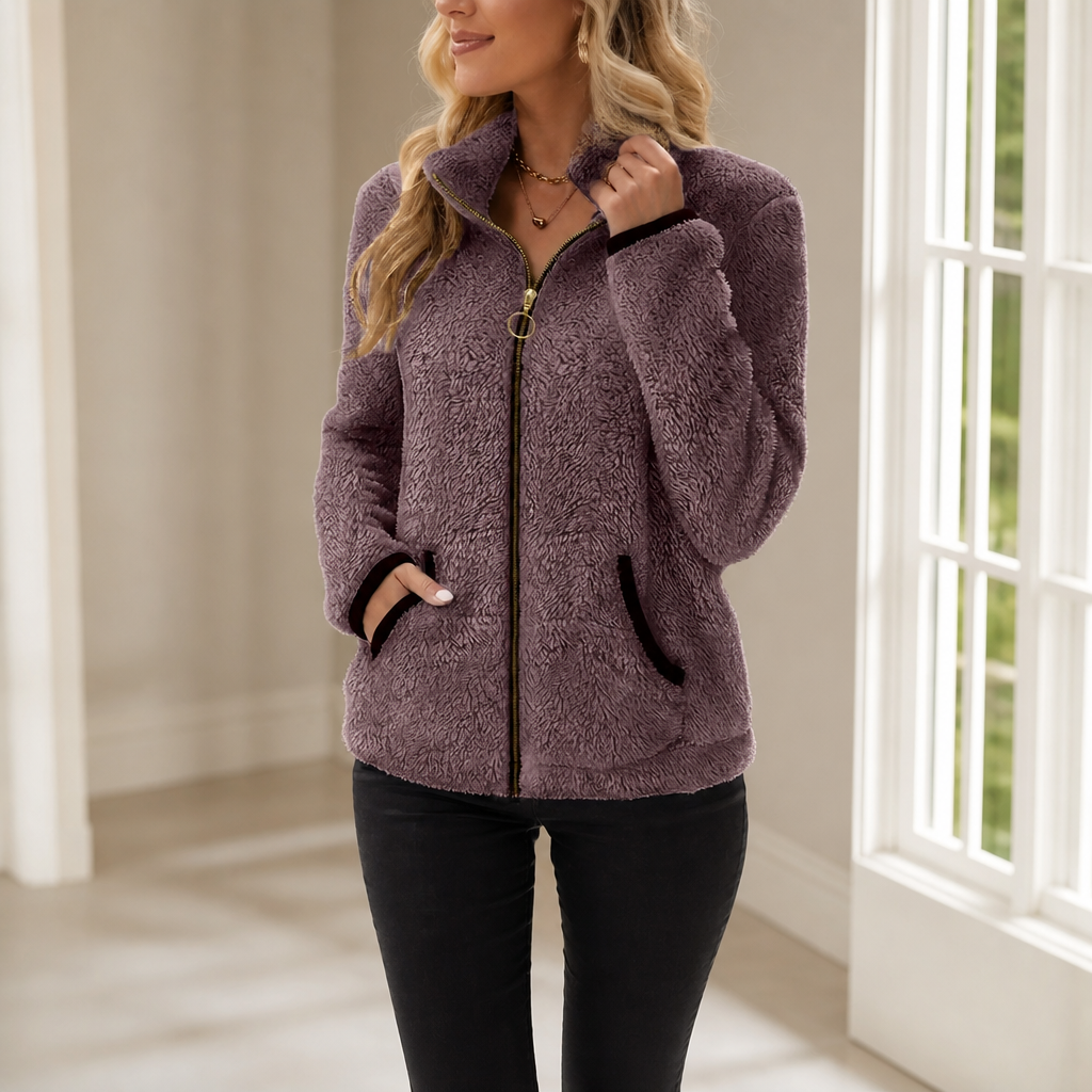 Cozyline Fleece Zip Jacket - Double-Layer Women's Jacket