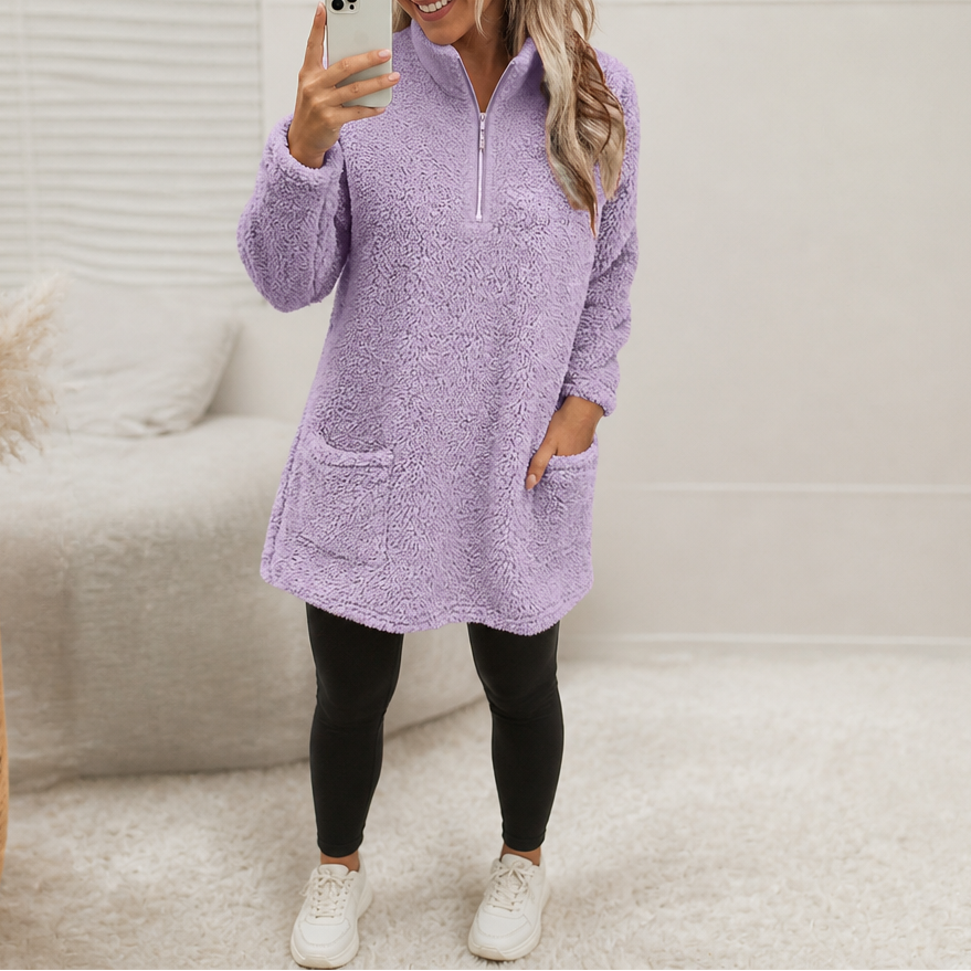 Wearlyn Half-Zip Sherpa Fleece - Women's Longline Pullover
