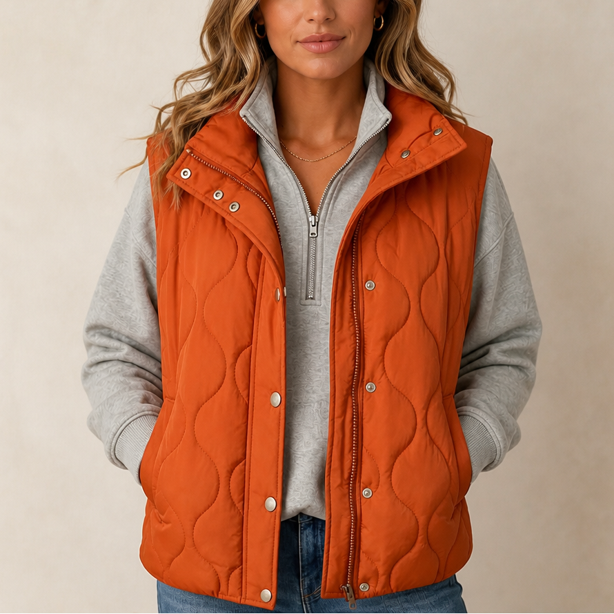 Wavelyn Quilted Vest - Women's Cropped Padded Gilet