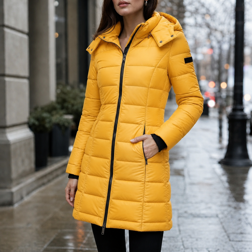 Wearbella Puffer Jacket - Women's Mid Length Hooded Puffer