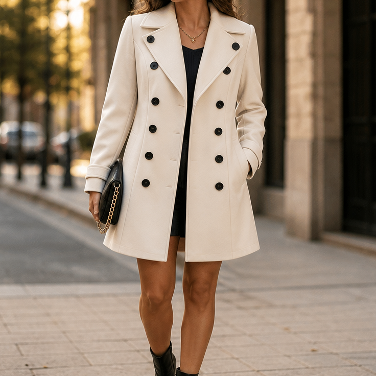 Overcoat & Co. Double-Breasted Coat - Women's Wool Blend