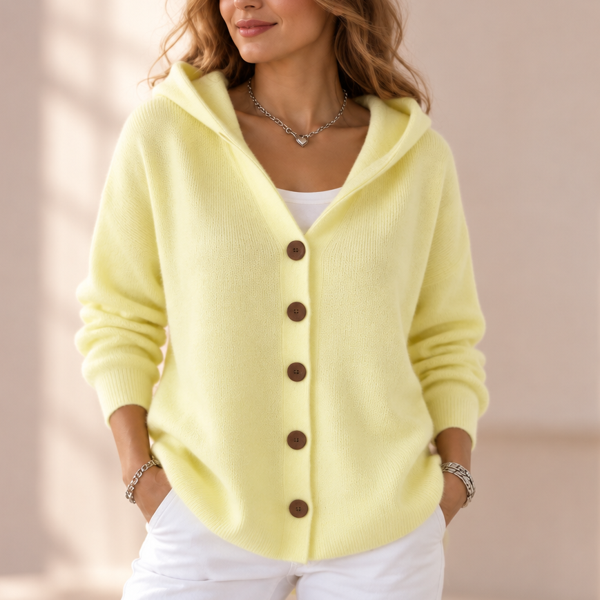 Softcove Hooded Cardigan - Women's A Line Cotton Knit