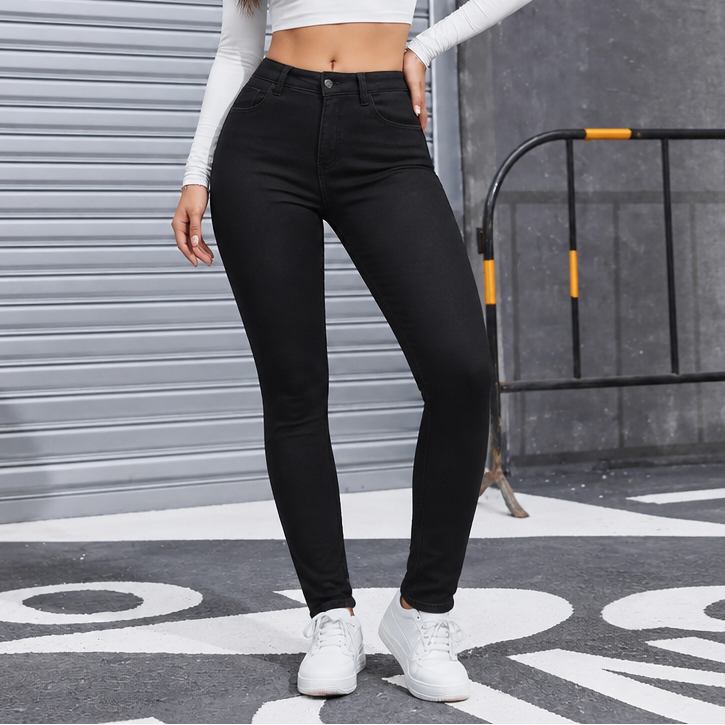 Plushden Skinny Jeans - Fleece Lined Women's Winter Jeans
