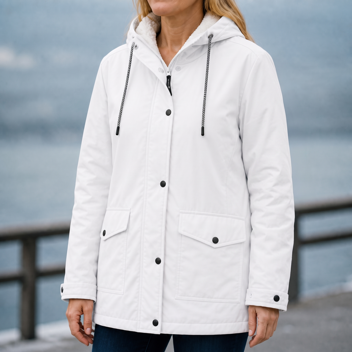Windloft Windproof Hooded Jacket - Women's Fleece-Lined