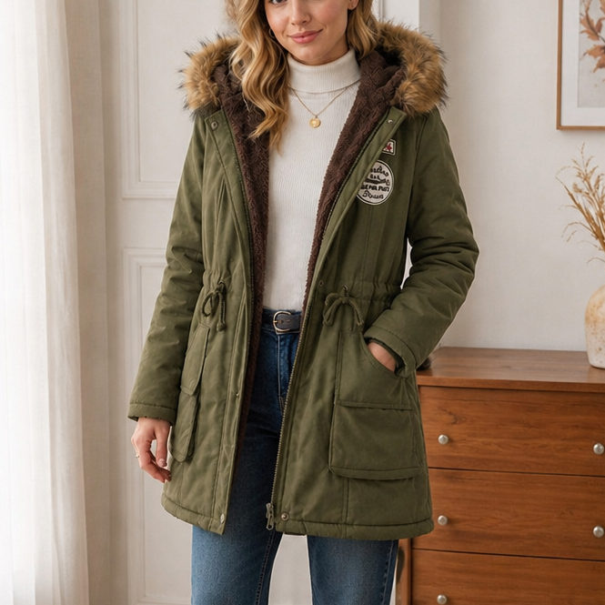 Velora Fur-Hooded Parka - Women's Lined Winter Coat