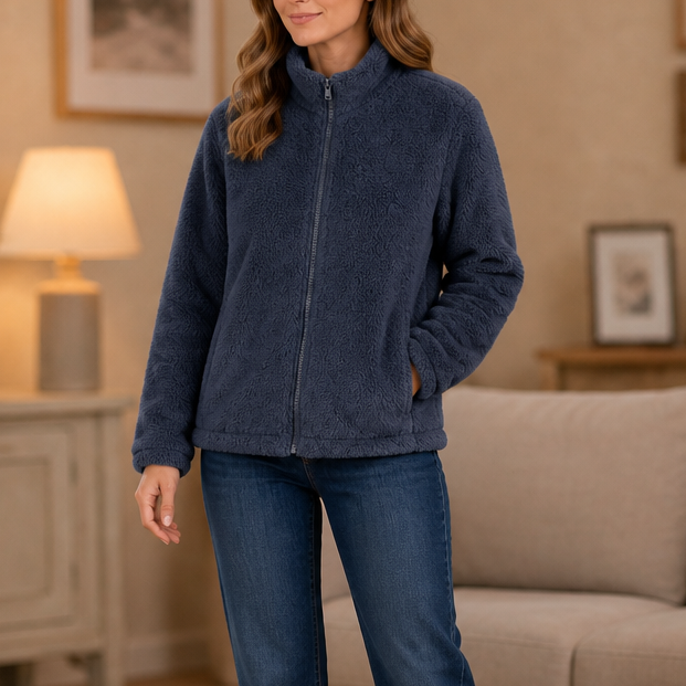 Velora Fleece Jacket - Women's Stand Collar Zip Fleece
