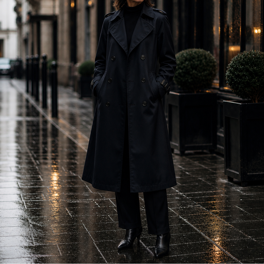 Mayfield Long Trench Coat - Women's Double-Breasted Coat