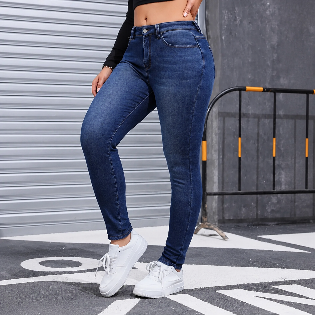 Plushden Skinny Jeans - Fleece Lined Women's Winter Jeans