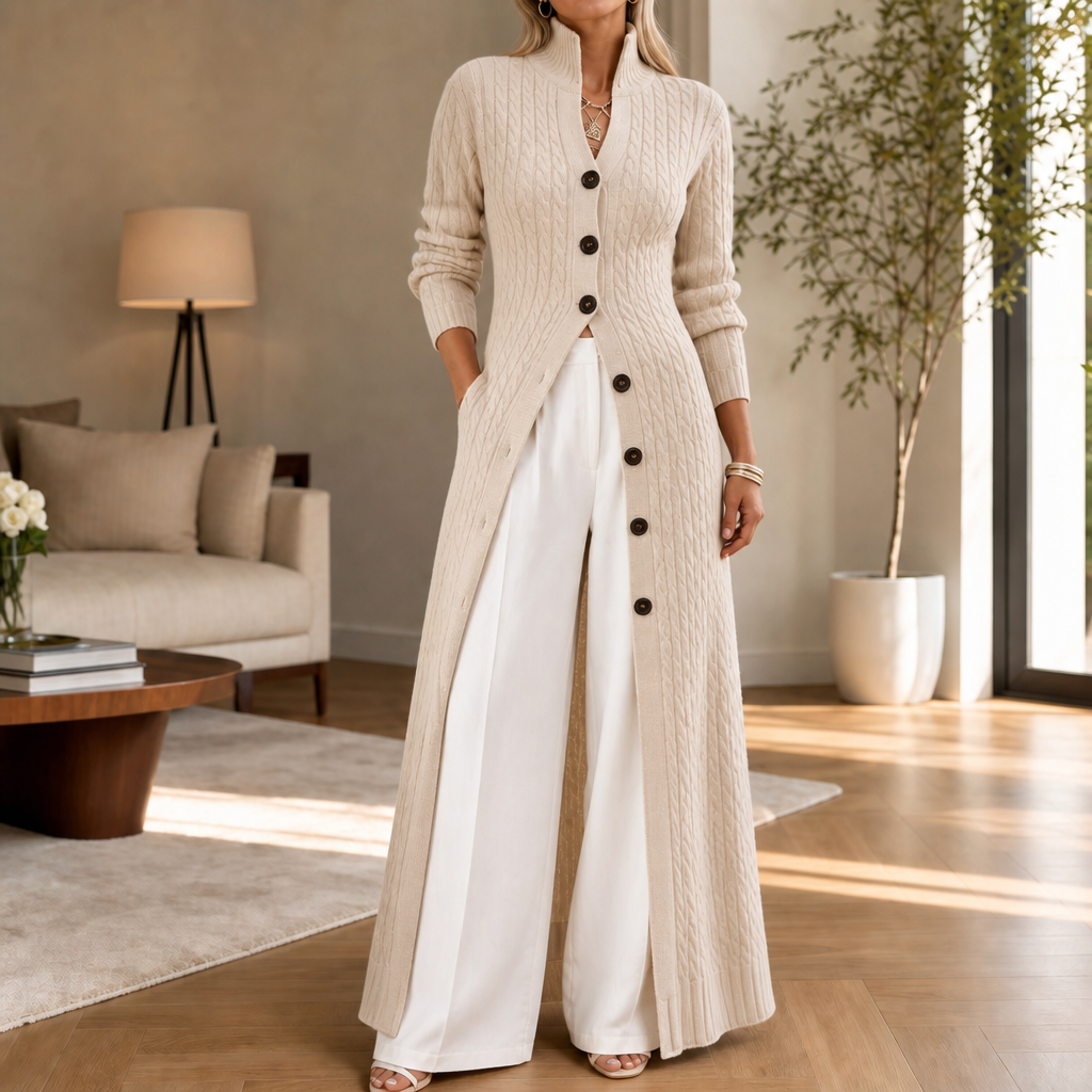 Cablewick Cable Knit Duster - Women's Long Cardigan