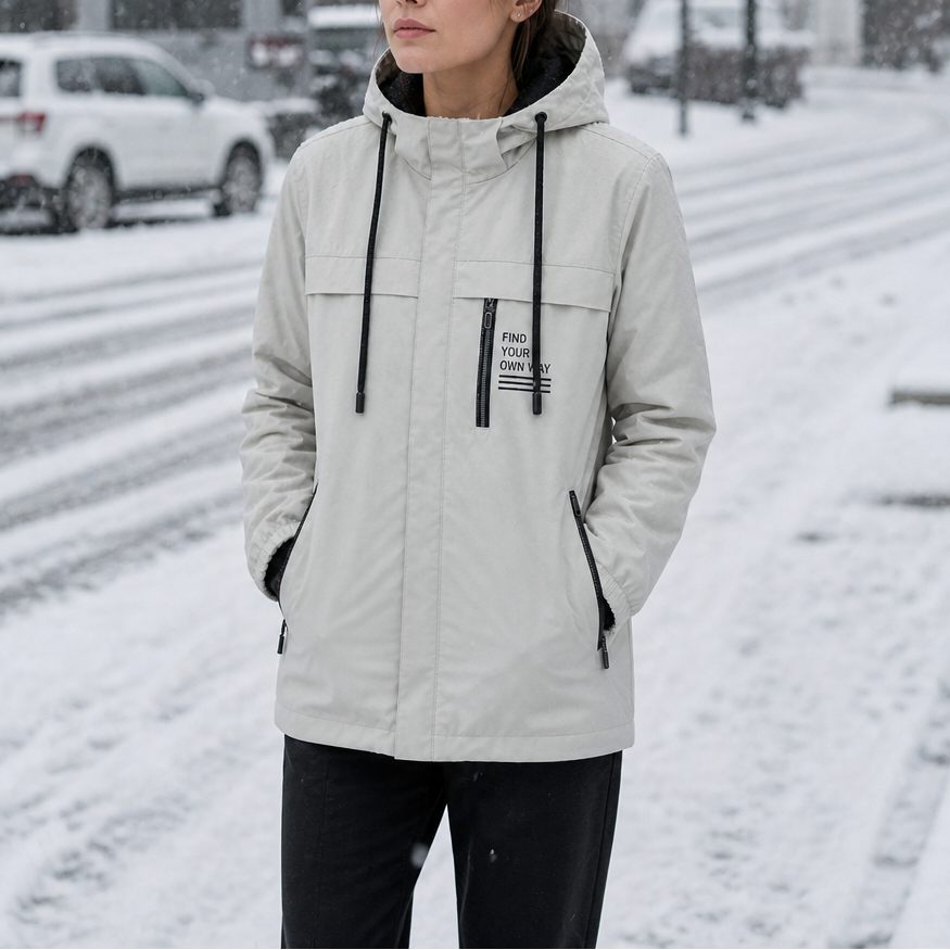 Trailhaven Windbreaker - Fleece-Lined Women's Hooded Jacket