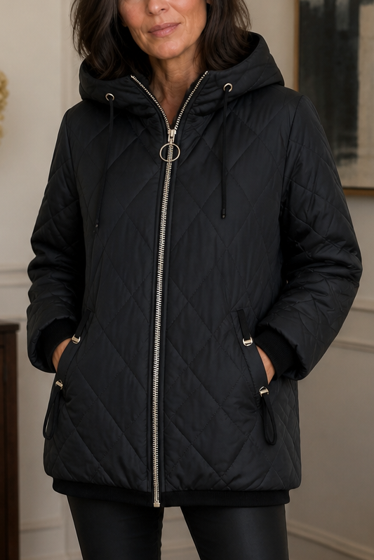 Wearbella Quilted Hooded Jacket - Longline Women's Coat