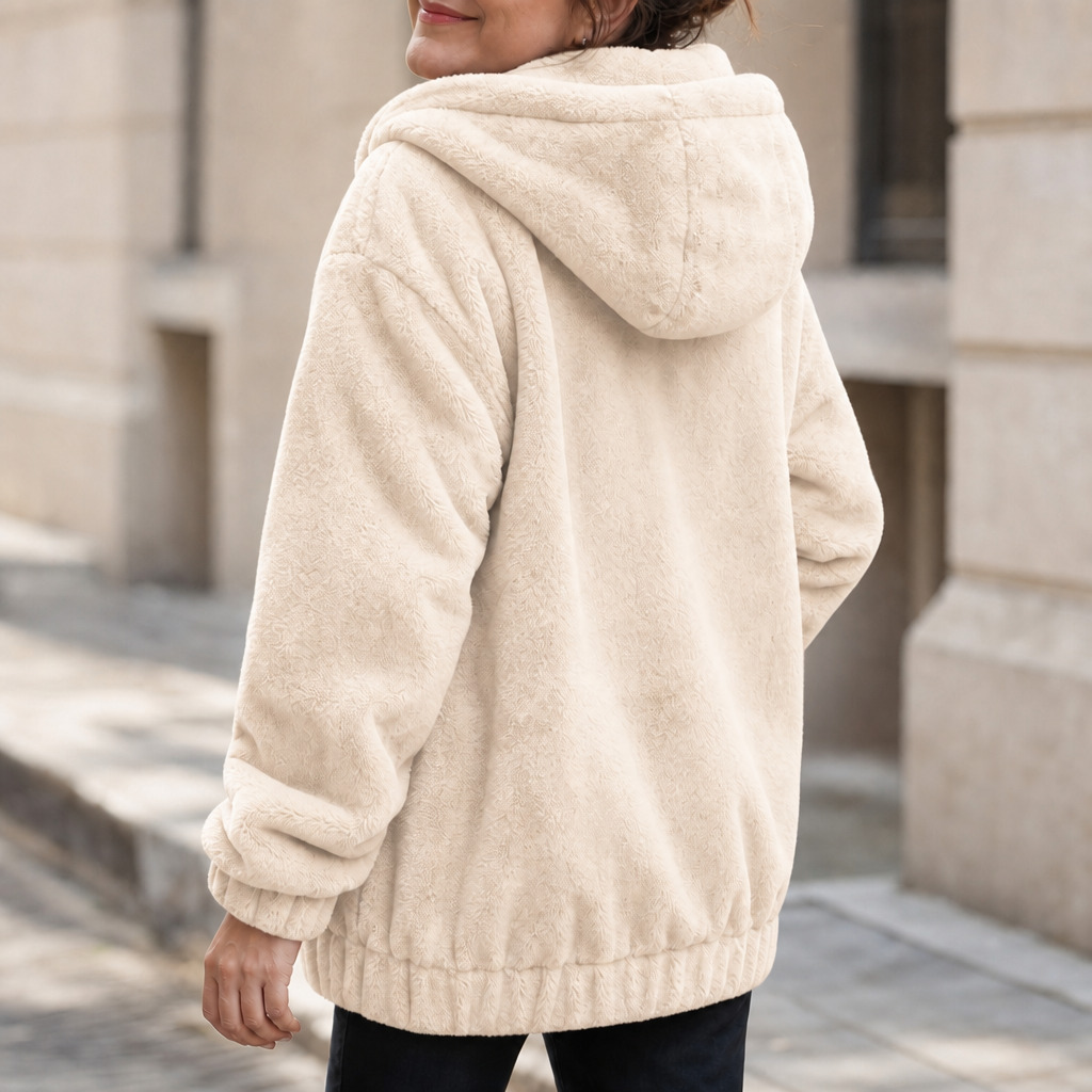Cozyline Plush-Lined Gilet - Hooded Women's Pocket Vest
