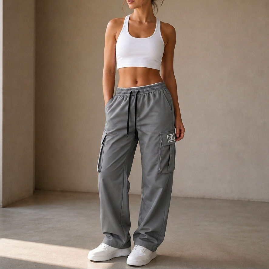 Easeway Cargo Pants - Women's Relaxed Straight Leg Cargo