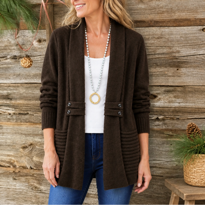 Everdrape Shawl Collar Cardigan - Wool-Blend Women's Knit