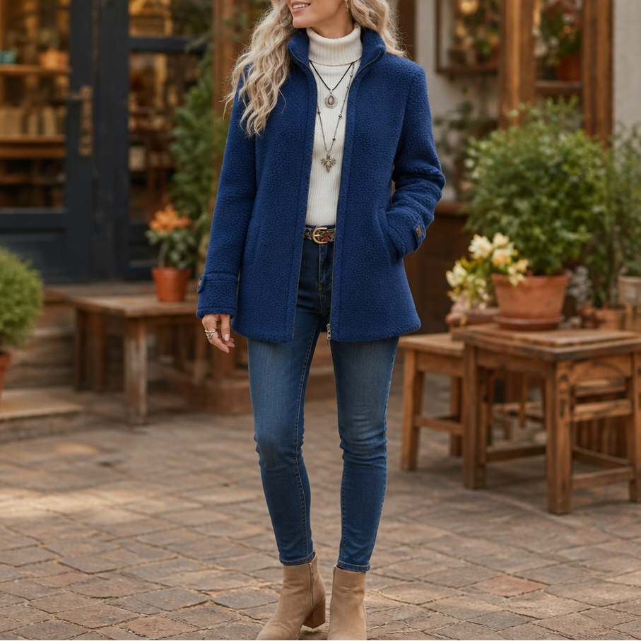 Wrapfield Stand Collar Zip Jacket - Women's Fleece Jacket
