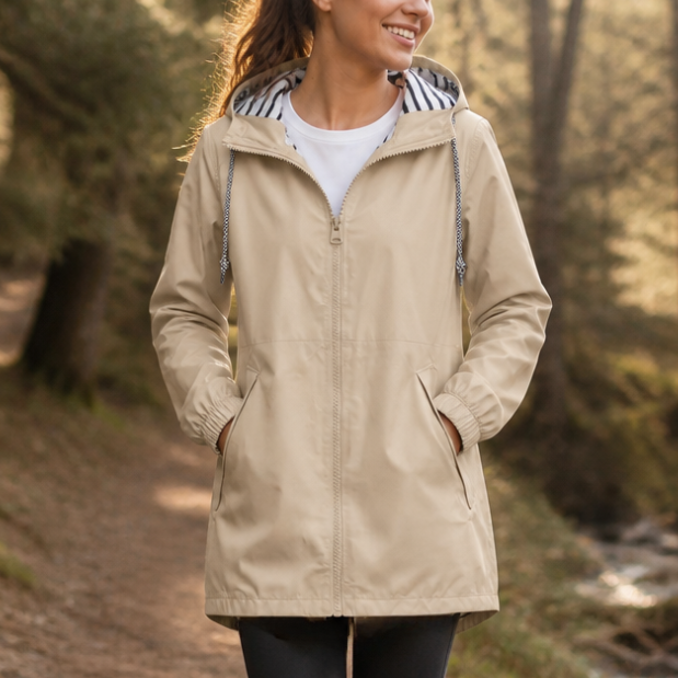 Rainfell Hooded Rain Jacket - Women's Packable Raincoat