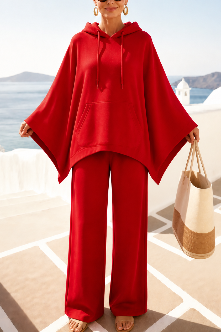 Wearbella Cape and Trouser Set - Women's Wide Leg Co Ord
