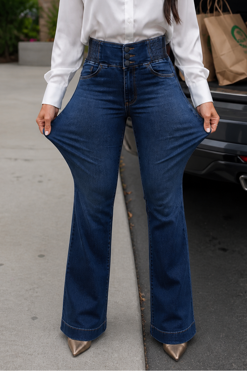 Flarelyn Flare Jeans - High Waisted Stretch Women's Jeans